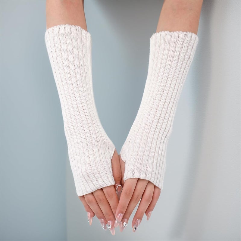 Insdark Goth Arm Warmers Y2k Women Rave Cute Fashion Punk Japanese Winter Grunge - Image 3